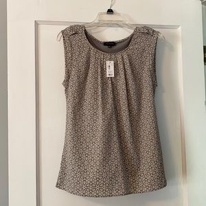*NEW* Limited Grey Print Silk Tank (Size Small)